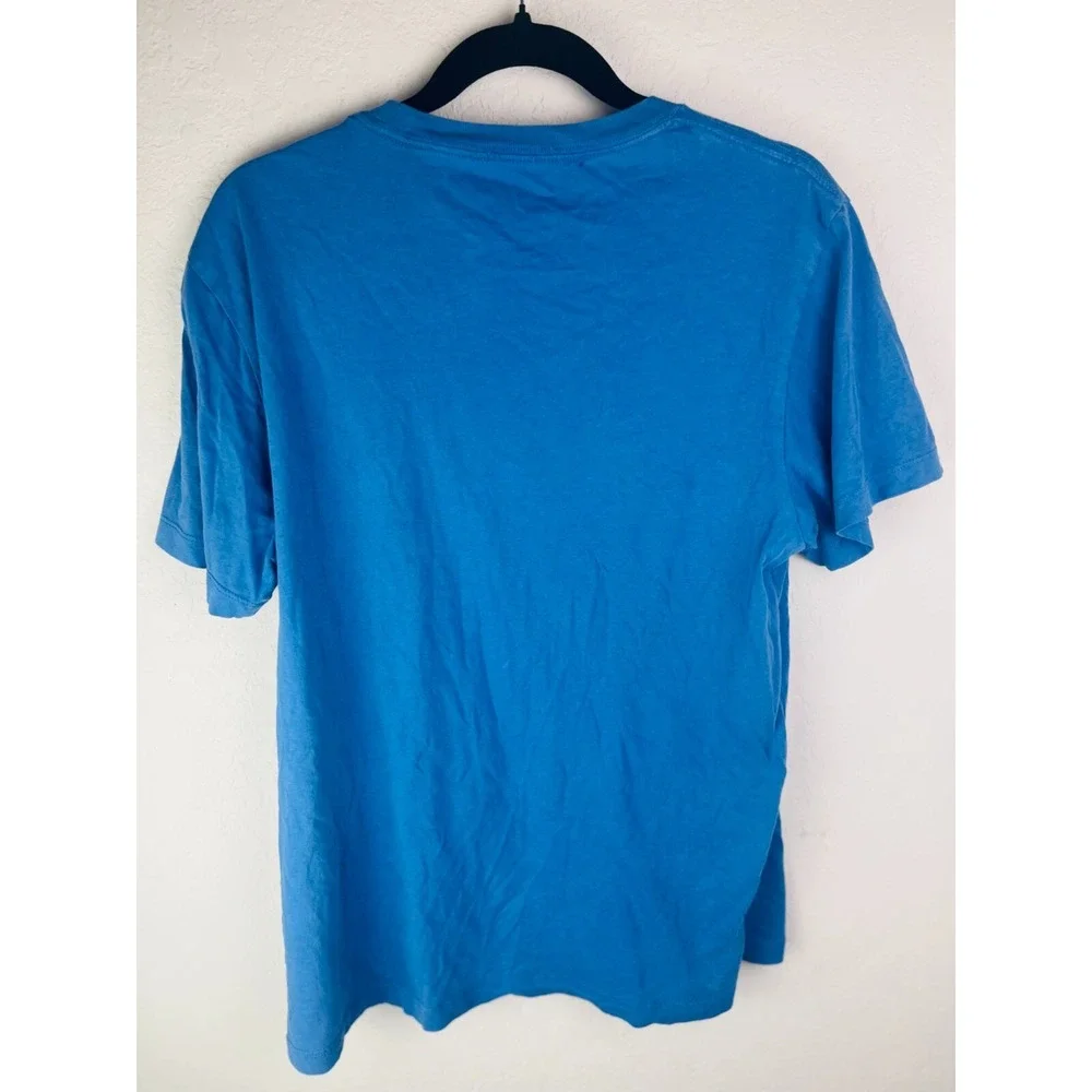 True Religion Half‎ Buddha Horseshoe T Shirt Sz M Federal Blue Crew Rare LE